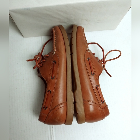 Natural Sport 6.5M Caramel 3 Eye Boat Shoes Endlessly Wearable Versatile Ugly - Picture 6 of 9